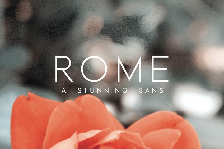 Пример шрифта Rome
